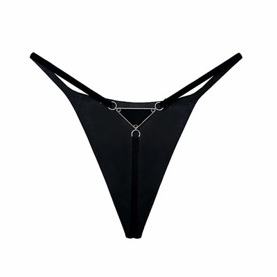 Chiloți de damă Thong Ice Mătase Metal Lenjerie de corp pentru femei Chiloți Silky Temptation Chiloți pentru femei G-String Elasticitate Popular