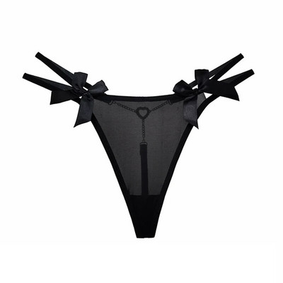 Chiloți de damă Thong Ice Mătase Metal Lenjerie de corp pentru femei Chiloți Silky Temptation Chiloți pentru femei G-String Elasticitate Popular