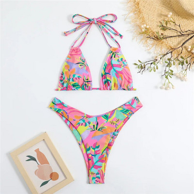 Mikro bikini set Kupaći kostimi 2023 Ženski kupaći kostim Seksi odjeća za plažu Kupaći kostimi s cvjetnim printom Ženski kupaći kostim Brazilian Biquinis