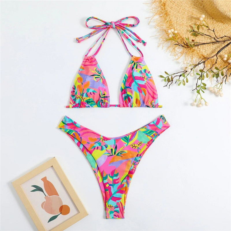Mikro bikini set Kupaći kostimi 2023 Ženski kupaći kostim Seksi odjeća za plažu Kupaći kostimi s cvjetnim printom Ženski kupaći kostim Brazilian Biquinis