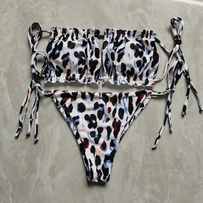 Costum de baie plisat Costume de baie pentru femei Set de bikini mini tanga pentru baie pentru înot îmbrăcăminte de plajă pentru costum de baie Costume de baie sexy pentru femei