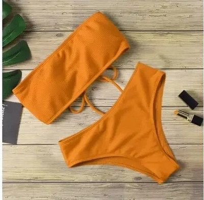 Costum de baie sexy de vară pentru femei Set de bikini Sutien cu cravată laterală Thong Beach Triunghi Costum Costum de baie Costum de baie