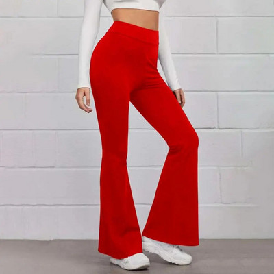 Pantaloni de yoga pentru damă, cu talie înaltă, slăbiți, pentru antrenament, pantaloni harem cu picioare largi, pantaloni dulci coreeani, pantaloni evazați pentru femei, pantaloni sport
