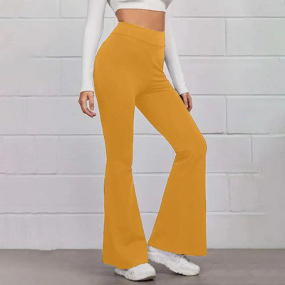 Pantaloni de yoga pentru damă, cu talie înaltă, slăbiți, pentru antrenament, pantaloni harem cu picioare largi, pantaloni dulci coreeani, pantaloni evazați pentru femei, pantaloni sport