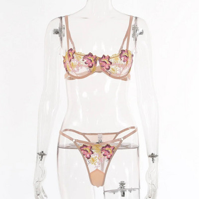 Komplet seksi donjeg rublja Erotski grudnjak s tangama Push-up Komplet ženskog donjeg rublja Komplet grudnjaka s gaćicama Seksi donje rublje s vezom od čipke Proziran grudnjak