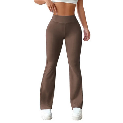 Pantaloni evazați pentru femei de vară cu talie înaltă Pantaloni largi de slabit casual Pantaloni lungi, moi, respirabili, îmbrăcăminte pentru femei 2023