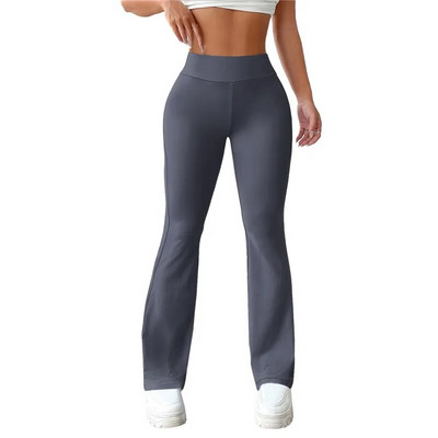 Pantaloni evazați pentru femei de vară cu talie înaltă Pantaloni largi de slabit casual Pantaloni lungi, moi, respirabili, îmbrăcăminte pentru femei 2023