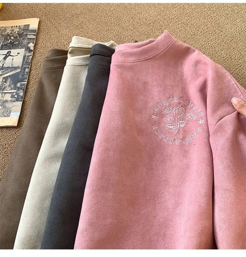 Κέντημα American Vintage High Street Letter Γυναικείο μπλουζάκι σε πλεονάζον μέγεθος Καλοκαίρι 2023 Γυναικεία μπλουζάκια με λαιμόκοψη Casual Fashion Tshirt