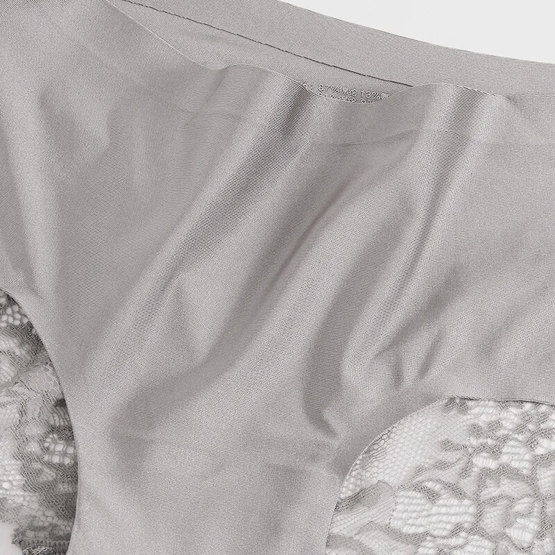 TrowBridge 6 vnt./komplektas Moteriškos kelnaitės Išskirtiniai nėriniuoti apatiniai šilko atlaso seksualus apatinis trikotažas Moteriškos kelnaitės didelio dydžio patogios apatinės kelnaitės