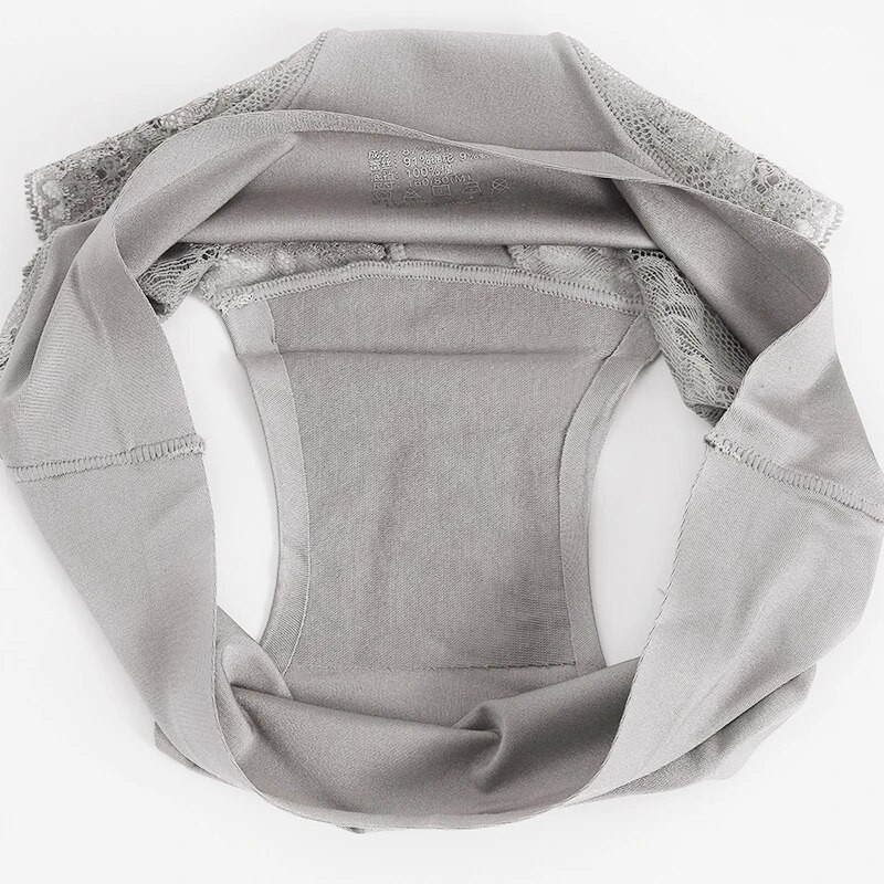 TrowBridge 6 vnt./komplektas Moteriškos kelnaitės Išskirtiniai nėriniuoti apatiniai šilko atlaso seksualus apatinis trikotažas Moteriškos kelnaitės didelio dydžio patogios apatinės kelnaitės