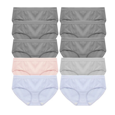 Σετ 10 τεμαχίων Γυναικεία εσώρουχα Βαμβακερά Γυναικεία Εσώρουχα Soild Γυναικεία εσώρουχα 10 τμχ Σώβρακο Δωρεάν αποστολή Tangas Drop Shipping