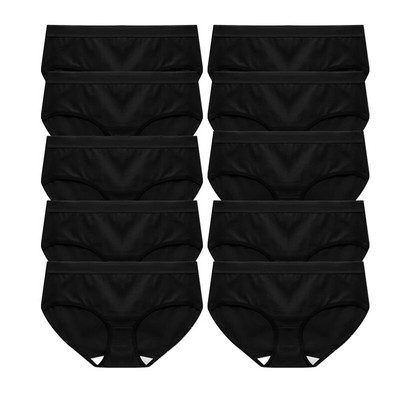 Σετ 10 τεμαχίων Γυναικεία εσώρουχα Βαμβακερά Γυναικεία Εσώρουχα Soild Γυναικεία εσώρουχα 10 τμχ Σώβρακο Δωρεάν αποστολή Tangas Drop Shipping