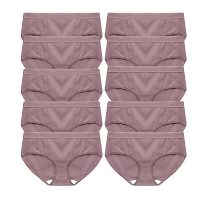 Σετ 10 τεμαχίων Γυναικεία εσώρουχα Βαμβακερά Γυναικεία Εσώρουχα Soild Γυναικεία εσώρουχα 10 τμχ Σώβρακο Δωρεάν αποστολή Tangas Drop Shipping