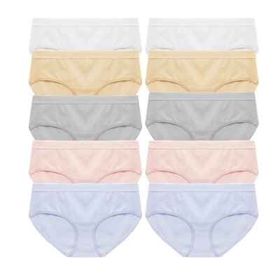 Σετ 10 τεμαχίων Γυναικεία εσώρουχα Βαμβακερά Γυναικεία Εσώρουχα Soild Γυναικεία εσώρουχα 10 τμχ Σώβρακο Δωρεάν αποστολή Tangas Drop Shipping