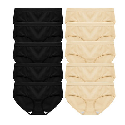 Σετ 10 τεμαχίων Γυναικεία εσώρουχα Βαμβακερά Γυναικεία Εσώρουχα Soild Γυναικεία εσώρουχα 10 τμχ Σώβρακο Δωρεάν αποστολή Tangas Drop Shipping