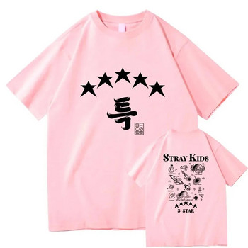 2024 Αδέσποτα Παιδικά Μπλουζάκια 5 Αστέρων Γυναικεία Μπλουζάκι Harajuku Αισθητικό Γραφικό Νέο Unisex Streetwear Casual Βαμβακερό μπλουζάκι