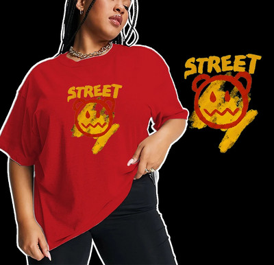 Καλοκαιρινό μπλουζάκι σε μεγάλο μέγεθος Γυναικείο βαμβακερό μπλουζάκι, εκτύπωση αρκουδάκι με κινούμενα σχέδια Γυναικεία μπλουζάκια με κοντό μανίκι Fashion Tee Γυναικεία ρούχα δρόμου