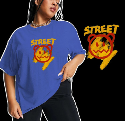 Καλοκαιρινό μπλουζάκι σε μεγάλο μέγεθος Γυναικείο βαμβακερό μπλουζάκι, εκτύπωση αρκουδάκι με κινούμενα σχέδια Γυναικεία μπλουζάκια με κοντό μανίκι Fashion Tee Γυναικεία ρούχα δρόμου