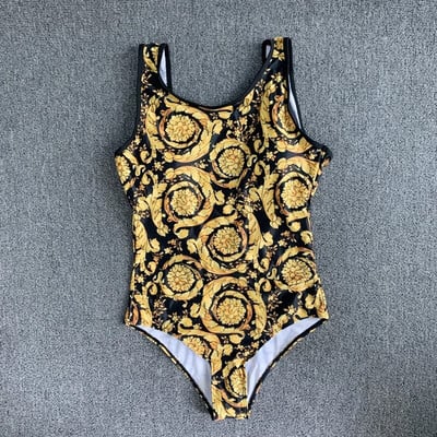 Új szexi fürdőruha Arany virágmintás kétrészes bikini női brazil fürdőruha 2023 női fürdőruha strandbiquínis