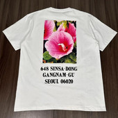 Μεγάλο μέγεθος Υψηλής Ποιότητας FW23 SEUL BOX LOGO TEE Hibiscus Print Κοντομάνικο Μπλουζάκι Ανδρικό Γυναικείο Unisex Βαμβακερό T-Shirt Δωρεάν αποστολή