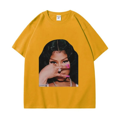 Vruća reperica Nicki Minaj velike veličine Majice kratkih rukava s grafikama Muškarci Žene Vintage majica kratkih rukava Ljetna ulična modna prevelika majica