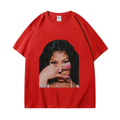 Vruća reperica Nicki Minaj velike veličine Majice kratkih rukava s grafikama Muškarci Žene Vintage majica kratkih rukava Ljetna ulična modna prevelika majica
