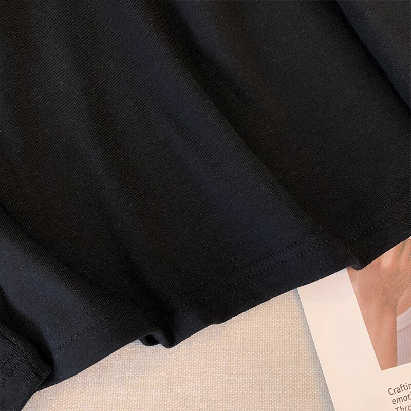 Nagy méretű női tavaszi egyszínű hosszú ujjú póló poliészter pamut anyagból bő, kényelmes alap ing ingázó felső