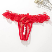 Nyitott csipke, G-string Pearl átlátszó varrat nélküli tangák hímzéshez Aranyos női T Hátsó varrat nélküli bugyi nőknek Трусы