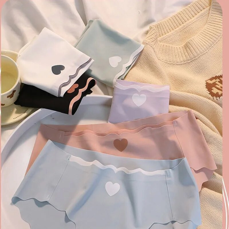 M-XL moteriškos kelnaitės Besiūlės ledinis šilkas Seksualūs ploni apatiniai Moteriški kelnaitės be pėdsakų vidurio juosmens kelnaitės Moteriškas apatinis trikotažas intymūs