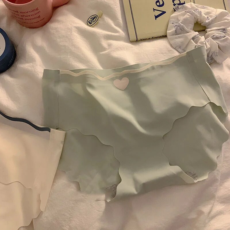 M-XL moteriškos kelnaitės Besiūlės ledinis šilkas Seksualūs ploni apatiniai Moteriški kelnaitės be pėdsakų vidurio juosmens kelnaitės Moteriškas apatinis trikotažas intymūs