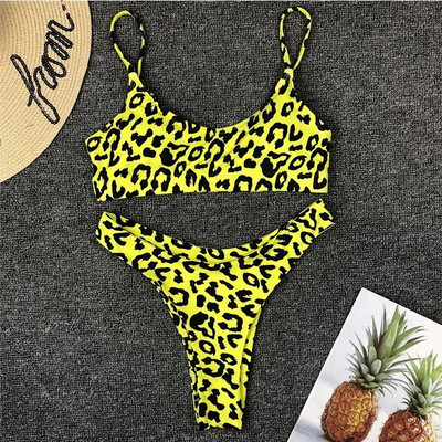 Colors 2023 Sexy Leopard Bikini Γυναικείο μαγιό Σετ μπικίνι δύο τεμαχίων Brazilian Bather Μαγιό Μαγιό