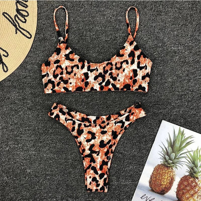 Colors 2023 Sexy Leopard Bikini Γυναικείο μαγιό Σετ μπικίνι δύο τεμαχίων Brazilian Bather Μαγιό Μαγιό