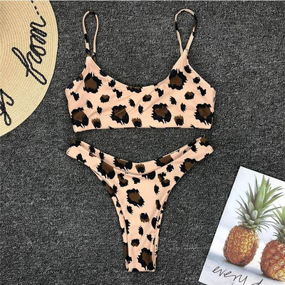 Colors 2023 Sexy Leopard Bikini Γυναικείο μαγιό Σετ μπικίνι δύο τεμαχίων Brazilian Bather Μαγιό Μαγιό