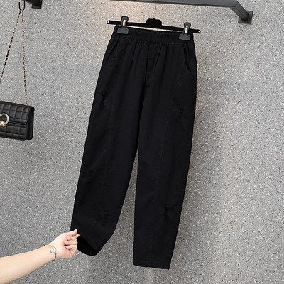 Ljetne ženske hlače veće veličine, korejski stil, široke, tanke rastezljive ravne sportske modne jednostavne ženske hlače za trčanje