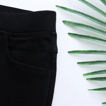 Φθινοπωρινά ρούχα 2023 Γυναικεία παντελόνια Flare Plus Size Slim Casual πόδι που ανοίγει με τέσσερα λοξά κουμπιά Μαύρα Stretch Bottoms Curve