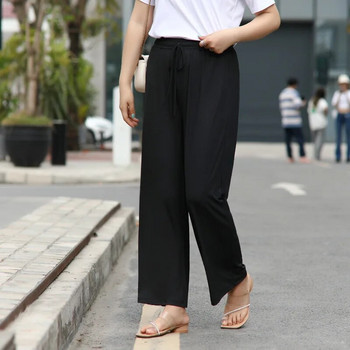 γυναικείο παντελόνι plus size προπόνηση κάπρι κολάν για γυναίκες με τσέπες μαύρο φούτερ παντελόνι ψηλόμεσο φόρεμα παντελόνι εργασίας