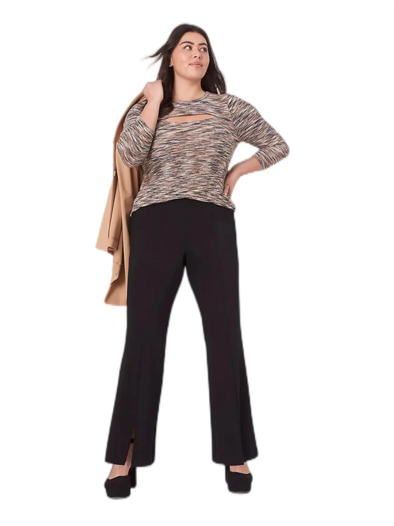 Liela izmēra elegantas pavasara rudens bikses sievietēm vienkrāsainas, melnas, sānu malas Bikses sievietēm pielāgotas bikses liela izmēra 5XL 6XL