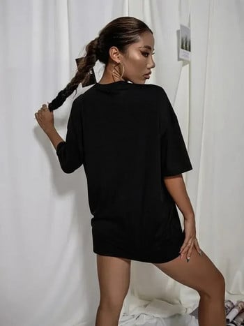 Summer Intense Feelings Drop Shoulder Tee T-Shirts Γυναικεία Μπλουζάκια Plus μεγέθους Oversize Κορυφαία Υψηλής ποιότητας Streetwear Hip Hop Y2k Ανδρικά T-shirts