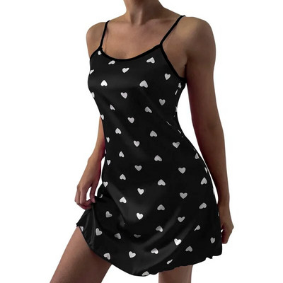 2023 Nouă modă Set de pijamale florale sexy, 2 piese, pijamale, pijamale din satin de mătase, top și pantaloni scurți, pijamale pentru femei Love