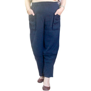 Палацо панталони за жени голям размер широки крачоли Рокля ленени панталони Панталони летни еластични бохо панталони тренировъчно облекло панталони WD161