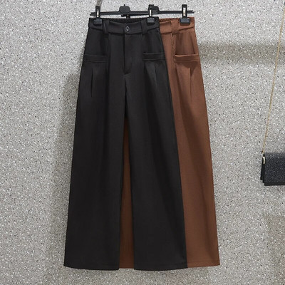 Плюс размер 3XL 4XL 5XL панталони за жени Модни свободни широки панталони с висока талия Дамски големи корейски дрехи
