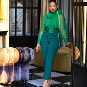 Ženske hlače velikih veličina Svečane prigode Modne hlače Uredske dame Ležerna odjeća s remenom Proljeće 2023. Ženske elegantne pencil hlače