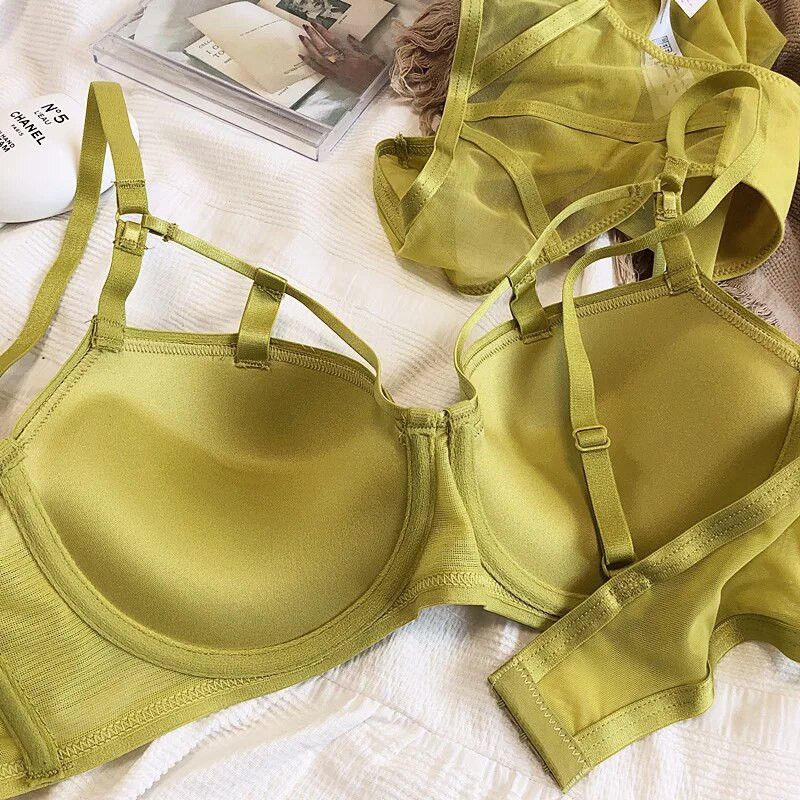 Καυτές εκπτώσεις Γυναικεία δαντελένια εσώρουχα Σέξι κοίλο Push Up Σετ σουτιέν Κλασικό επίδεσμο εσώρουχα μόδας Φθορίζον συν μέγεθος CD στηθόδεσμος
