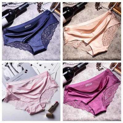TEXIWAS 4 kom/lot Čipkaste gaćice Žensko bešavno žensko donje rublje Čipkaste gaćice Seksi gaćice za žene Udobno donje rublje veće veličine