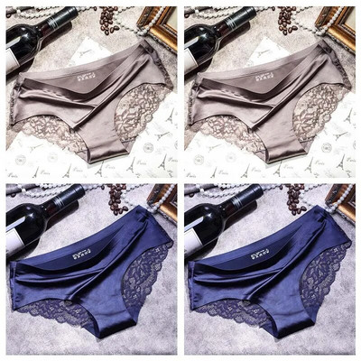 TEXIWAS 4 kom/lot Čipkaste gaćice Žensko bešavno žensko donje rublje Čipkaste gaćice Seksi gaćice za žene Udobno donje rublje veće veličine