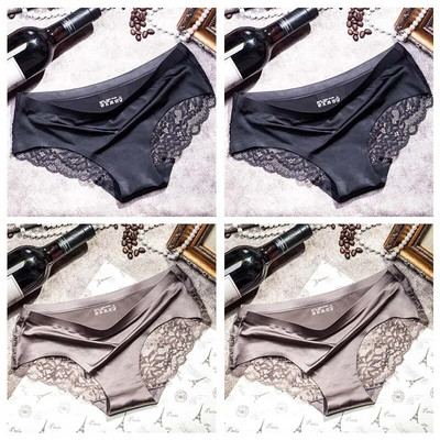 TEXIWAS 4 kom/lot Čipkaste gaćice Žensko bešavno žensko donje rublje Čipkaste gaćice Seksi gaćice za žene Udobno donje rublje veće veličine