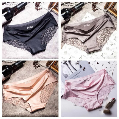 TEXIWAS 4 kom/lot Čipkaste gaćice Žensko bešavno žensko donje rublje Čipkaste gaćice Seksi gaćice za žene Udobno donje rublje veće veličine