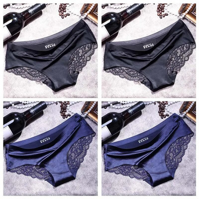 TEXIWAS 4 kom/lot Čipkaste gaćice Žensko bešavno žensko donje rublje Čipkaste gaćice Seksi gaćice za žene Udobno donje rublje veće veličine