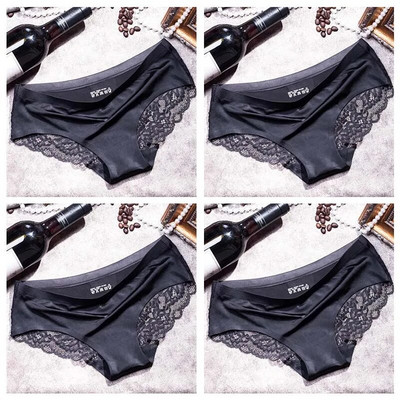 TEXIWAS 4 kom/lot Čipkaste gaćice Žensko bešavno žensko donje rublje Čipkaste gaćice Seksi gaćice za žene Udobno donje rublje veće veličine