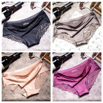 TEXIWAS 4 kom/lot Čipkaste gaćice Žensko bešavno žensko donje rublje Čipkaste gaćice Seksi gaćice za žene Udobno donje rublje veće veličine
